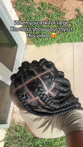 #fyp #largeknotlessbraids 
