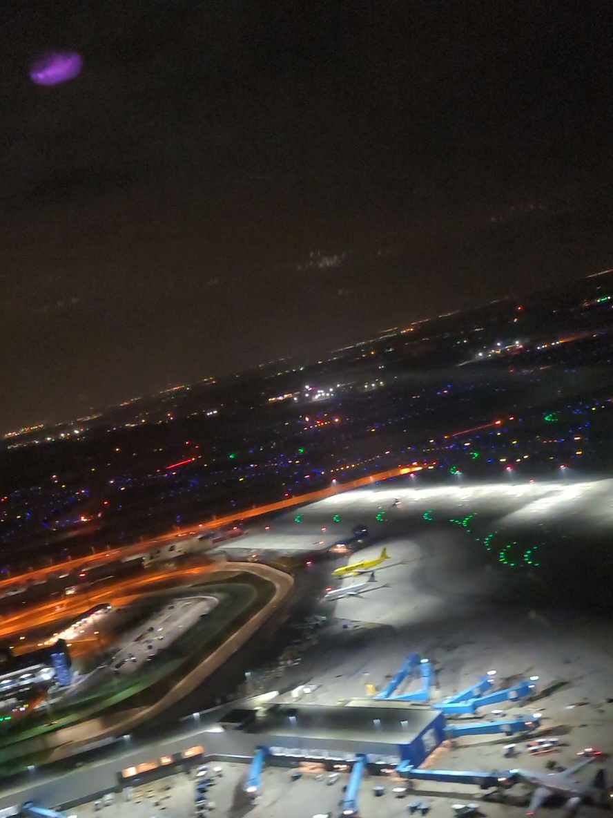 Never. Gets. Old. - Let there be LIGHT. #fly #nightflight #FYP #travel #airline #night #light #airport #takeoff #takeoffmusic #go #up