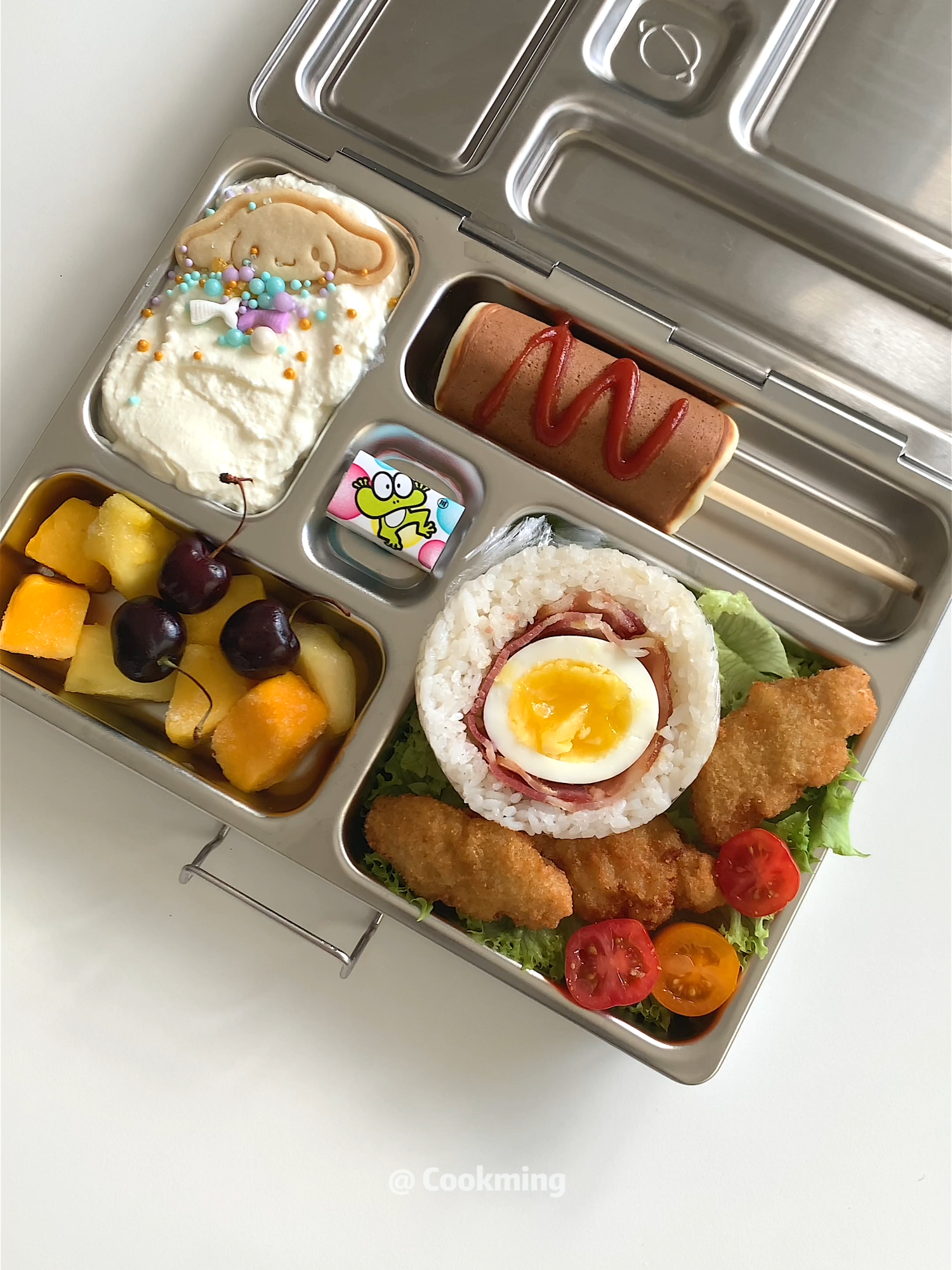 Pack a  Bento for My Daughter - day 24 🍱 和我一起做便當#lunchbox #cooking  #bento #asmrvideo  #food #bentobox   #kawaiifood #便當 #愛心便當 #헬로키티 #도시락 #사랑도시락 #ハローキティ #キャラ弁 #お弁当