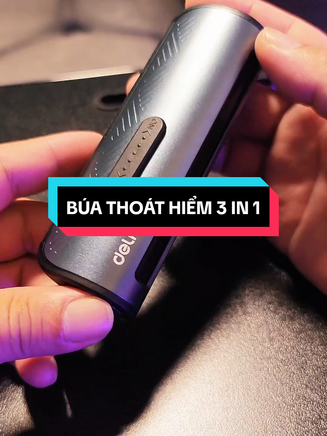 búa thoát hiểm đa năng nhà deli , 3 trong 1 ở 1 sản phẩm nhỏ gọn #buaphakinhthoathiem #buaphakinhthoathiemoto #bangdoxe 