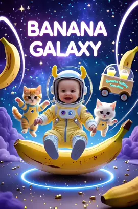 When your space mission turns into a banana dance party 🚀🍌💃 #bananadancechallenge #babydance #catdance #trendingnow #tiktokcats #cosmiccuties #viral 