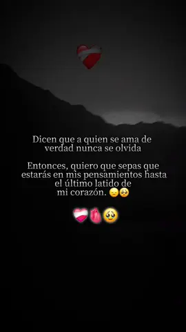 #CapCutMotivacional #CapCutAmor #CapCut #triste💔 #música #diostebendiga #viaje  Dicen que a quien sea ama de verdad nunca se olvida entonces quiero que sepas que estarás en mis pensamientos hasta el último latido de mi corazón 🫀😓🥹