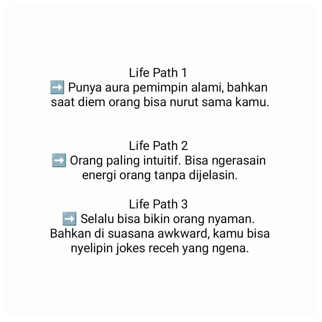 #numerologi #numerologyindonesia #lifepathnumber #lifepath1 #lifepath2 #lifepath3 #lifepath4 #lifepath5 #lifepath6 #lifepath7 #lifepath8 #lifepath9 #karakterkepribadian #kodekehidupan #spiritualjourney #spiritualawakening #spiritualindonesia #kontenfyp #kontenunik #fypindonesia #fypシ #kontenspiritual #kontenkepribadian #faktaunik #faktakepribadian #kepribadian #selfdiscovery #HealingJourney #selfgrowth #selflove #innerpower #ramalan2025 #rejeki2025 #numerologitiktok 