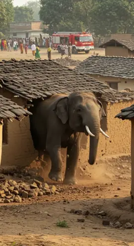 What If Wrath Took The Shape Of A Giant? #Elephant #AngryElephant #Wildlife #Destruction #ScaryAnimals #Rampage #NaturePower #ShockingBehavior #HumanWildlifeConflict