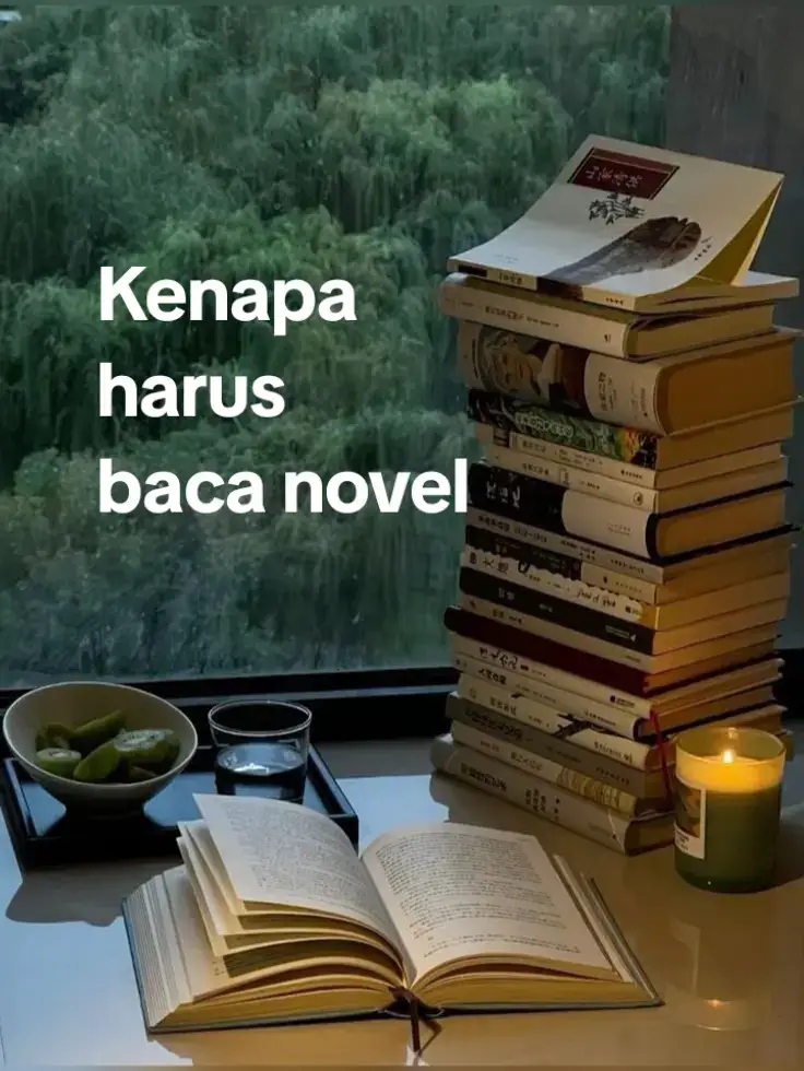 Novel bukan sekadar cerita... tapi jendela untuk mengenal dunia dan diri sendiri 🌙   alasan kenapa kamu harus mulai membaca #BookLover #BookAesthetic #FiksiAdalahPelarian #BacaItuKeren