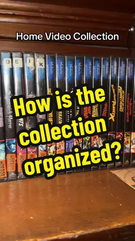 Replying to @Davis K. Bates when organizing a home video collection one has many options but sorting by genre and sub genre is always correct #vhs #movie #videostore 