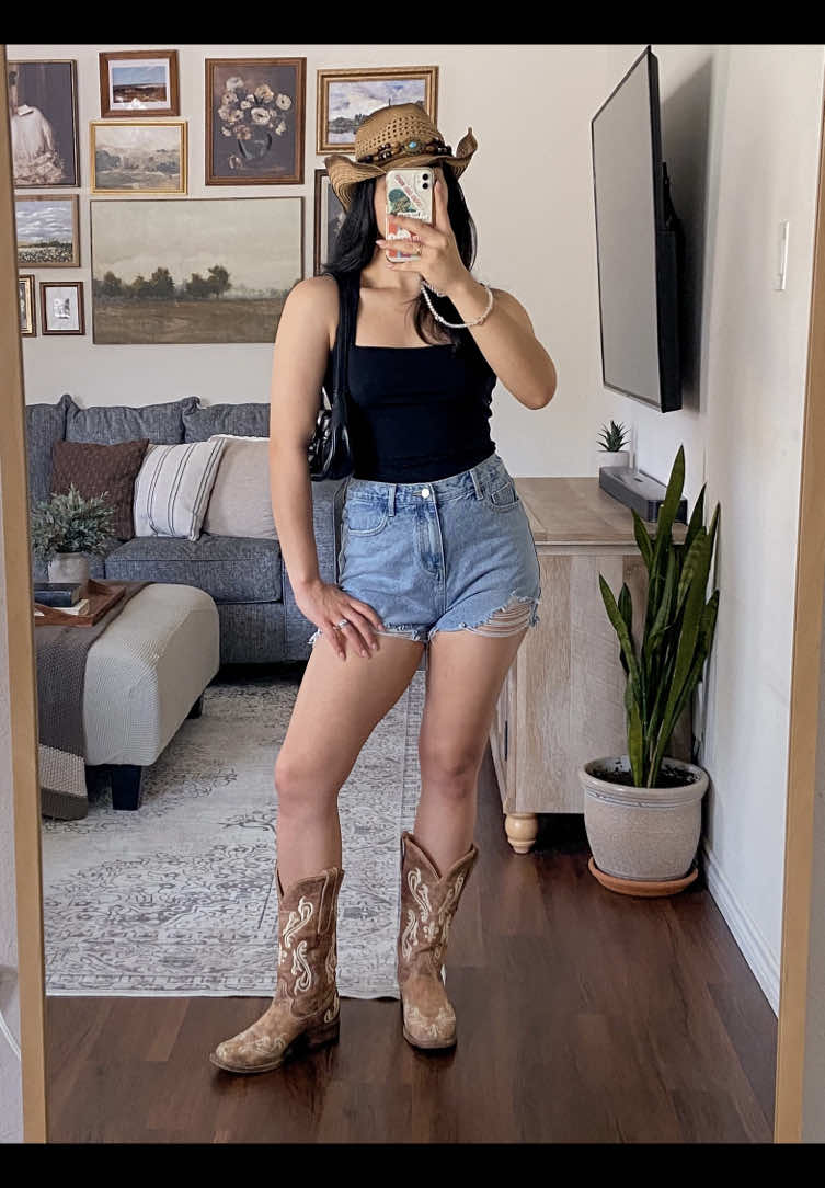 i’m fourth-fifths of reckless and one-fifth of jack, i push like a daisy through old sidewalk cracks 🌼🎶  full outfit details & links are on my LTK shop • https://liketk.it/5izeD #outfitideasforyou #westernfashion #outfitideas4you #amazonfashionfinds #amazonstyle #outfitideas #outfitoftheweek #westernstyle #cowgirlfashion  🏷️: summer western outfit, casual western fashion, cowgirl summer style, western-inspired outfit, summer country concert outfit, summer look, rodeo outfit idea, southern summer fashion, amazon fashion finds, cowboy hat summer look, summer outfit with boots, cowgirl style inspo 
