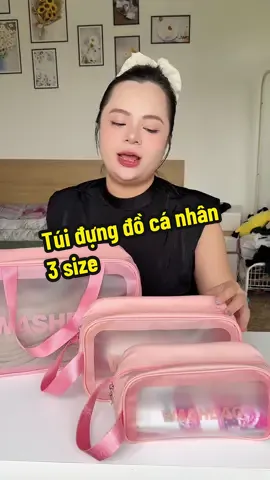 Túi đựng đồ cá nhân 3 size tùy chọn 🎀 mùa du lịch là không thể nào thiếu ạ 👌👍🏻 #tuidulichdanang #tuidungdodulich #tuidungdocanhan #tuidungdotrangdiem #xuhuong #chuyennhatomy 