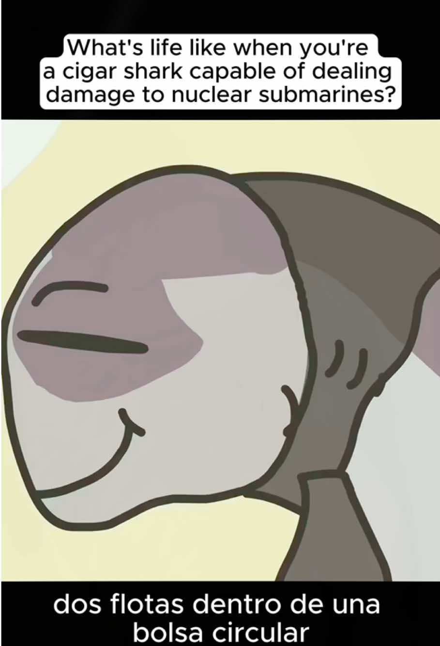 What's life like when you're a cigar shark capable of dealing damage to nuclear submarines? Episode 1 #animals #Foryou #Friendship #Us #fyp #Cookiecuttershark #shark 