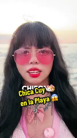 Respuesta a @Kalos OC 🐹🍊 La Chica Cuy en la Playa 🐹😨 #kewiipuffle #chicacuy #arequipa_peru🇵🇪 #humor #otaku #kawaii #playa #comedia 
