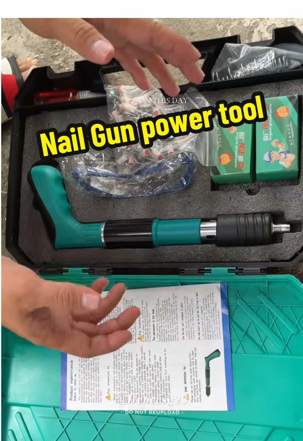 #onthisday Nail gun power tool #nailgun #nailgunner #nailgunpowertool #tools #powertools 