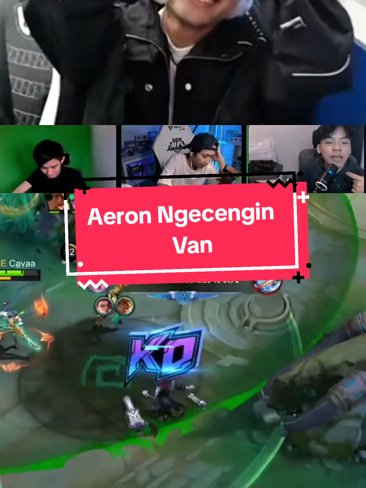 Niatnya ngecengin, malah dicengin balik🤣#aeronshikii #evosvan #MLBBALLSTAR #MLBBDinoPlanet #MLBBMysticMeow 