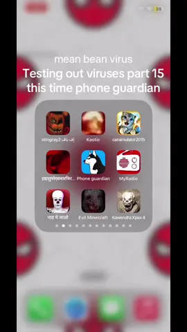 Testing out viruses part 15  this time phone guardian #viruses #virus #phonegaurdian #kawendrazpaxvirus #iphone #venomvoice 