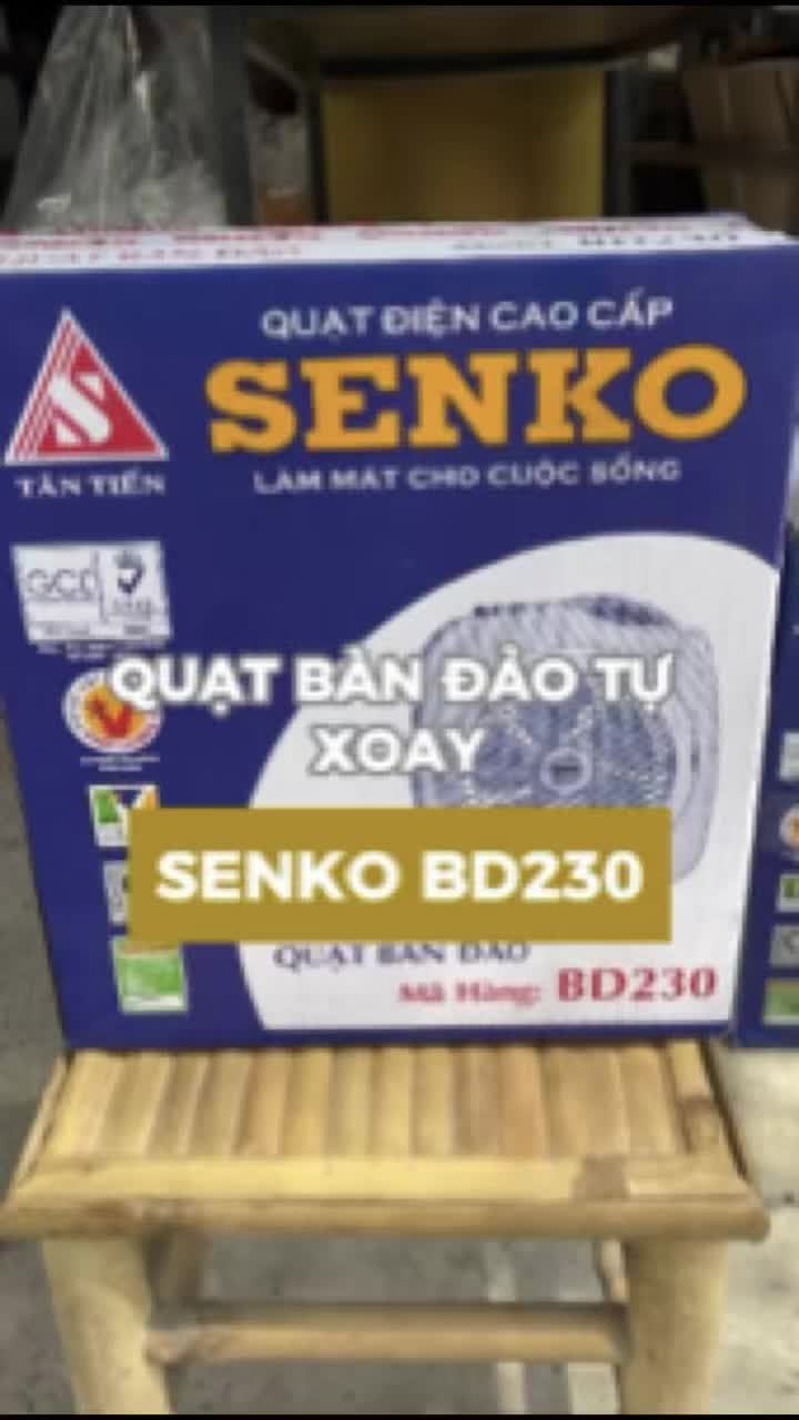 Quạt bàn đảo tự xoay Senko BD230 - Chính hãng, nhỏ gọn, tiết kiệm điện, bền bỉ #xuhuongtiktok #LearnOnTikTok #quat #quatban #chinhhang 