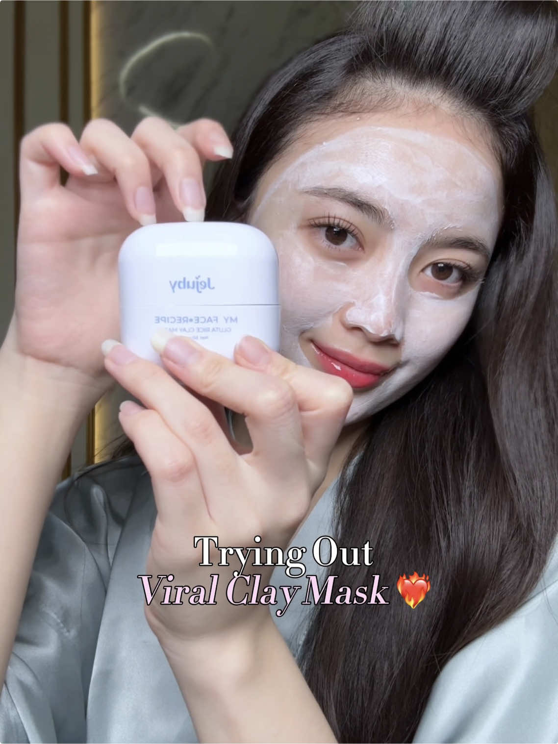 Finally cobain clay mask nya @Jejuby yg super viral! 😍❤️‍🔥