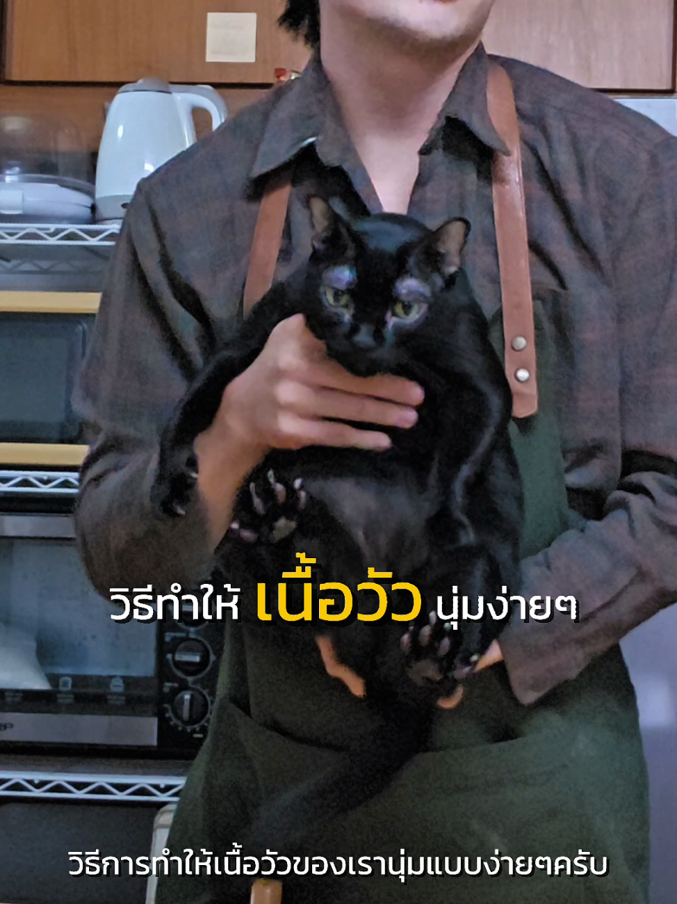 ทำเนื้อวัวให้นุ่มแบบง่ายๆ #billyblackcat #บิลลี่เป็นแมวดำ #blackcat #cat #แมว #แมวดำ 