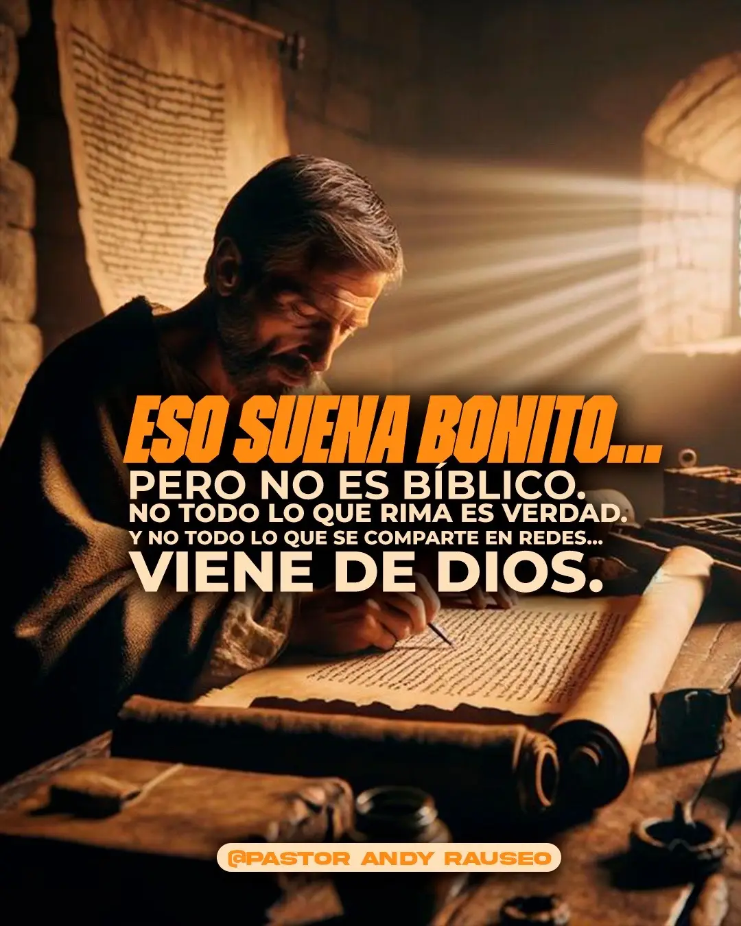 Hoy en día está de moda aplicar palabras filosóficas y enseñanzas de hombre. Por eso vemos pastores y líderes bebiendo Alcohol, fornicando, adulterando, con lascivia, inventando revelaciones, justificando su pecado y haciéndolo ver como algo normal y aceptable ante Dios. Vemos estancamiento y la carne operando en los altares, YA ES TIEMPO QUE VOLVAMOS A LA BIBLIA. La palabra de Dios es la que trae transformación, nos da dirección, nos da vida y lleva al arrepentimiento genuino. Aunque no les caiga bien a muchos, aunque digan que no tengo unción porque no grito ni manipulo sus emociones, SIEMPRE PREDICARÉ LA VERDAD, CON LA PALABRA DE DIOS. ¿Y tú, qué estás predicando? ¿Qué testimonio está dando?  💪🔥🙌 Comparte y Comenta 👇👇 . . . #Andyrauseo #pastorandyrauseo #elordendedios #palabradedios #avanza #notedetengas #estableciendoelordendedios 