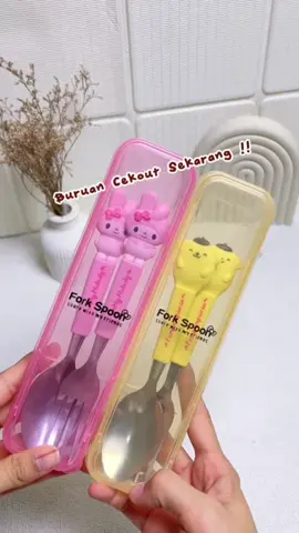 Merapat deh yang nyari set sendok garpu buat sekolah, nih cakep bgt buat anak2, bahan stainless tebal, aman ga tajam untuk anak2.. #setsendokgarpu #setsendok #sendokgarpu #bekalanak #satusetsendok 