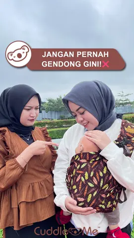 Jangan pernah gendong kaya giniii!!❌❌ ;interest-tipsntrick #cuddlemeindonesia #cuddleme #terpercayasejak2010 #peloporSSCMshape #peloporSSCergonomis #geosfitair 