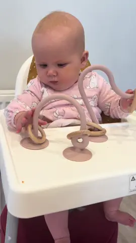 Highcahir toys that she actually likes and she can’t pull off and throw 🤣 #highchair ##highchairtoys #suctiontoy #baby #tiktokmademebuyit 