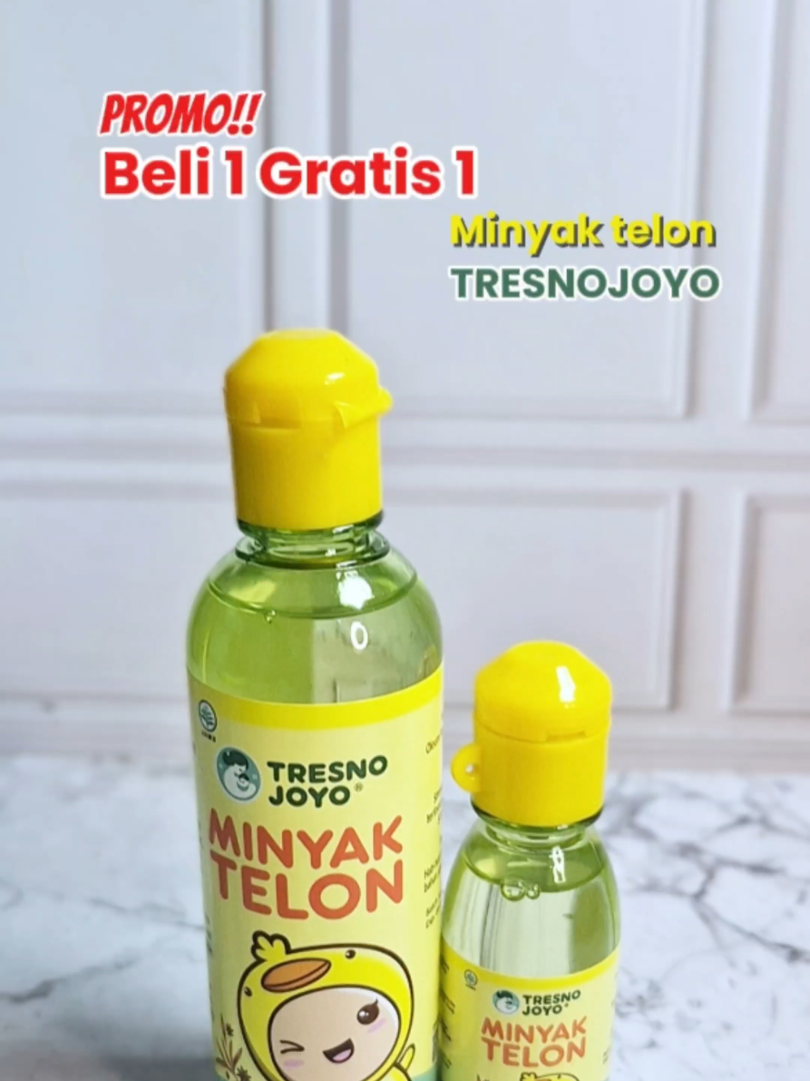 Lagi promo nih moms, beli 1 gratis 1 😍🫶🏻 yukk langsung checkout sekarang juga 🛒✨️ #minyaktelon #beli1gratis1 #promominyaktelon #minyaktelontresnojoyo #tresnojoyo #fyp 