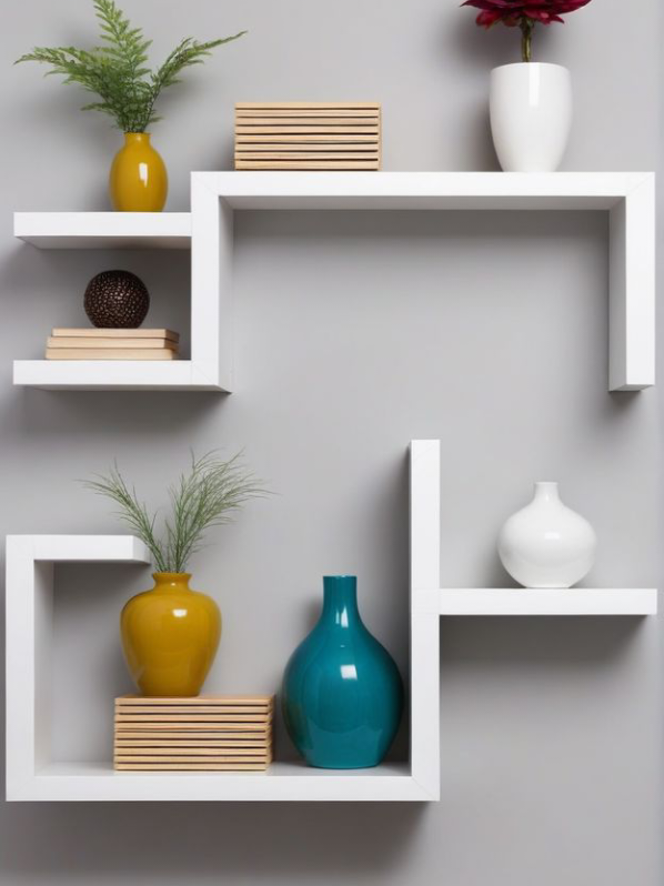 Elegance meets functionality – a timeless wooden shelf to elevate your wall décor. #homedecor #accessories  #woodworking #viral  #interiordesign #foryoupage 