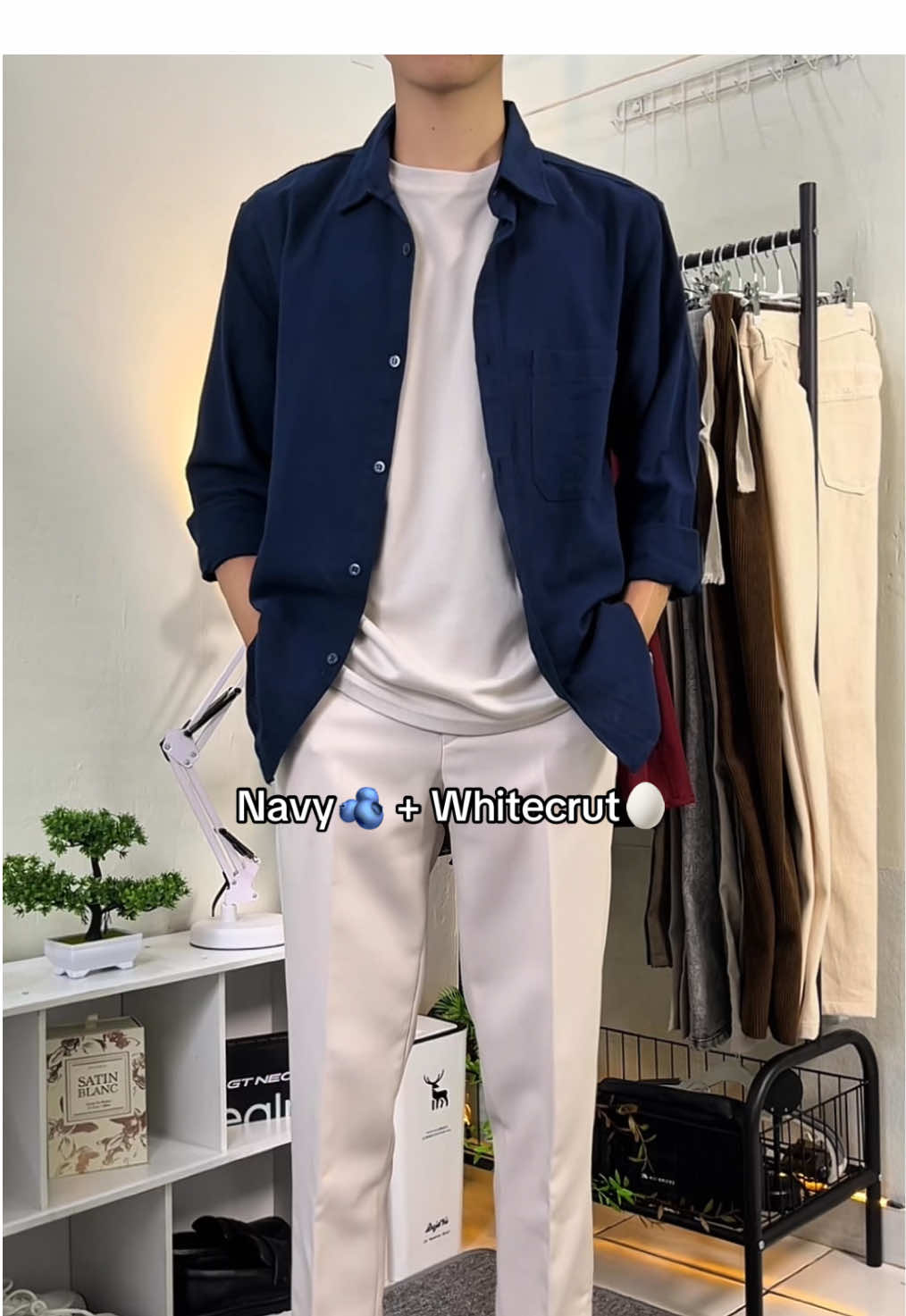 looknya clean banget pake outfit ini👌#outfitcowok #outfitpria 