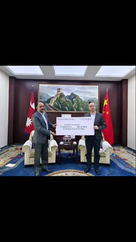 On behalf of the Red Cross Society of China, we have handed over USD 100,000 in emergency humanitarian cash assistance to Nepal Red Cross Society
