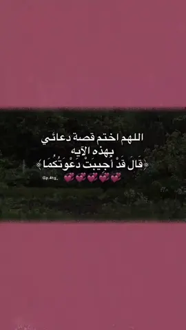 #تصميمي #قال_قد_اجيبت_دعوتكما_فأستقيما💜🌸 #قرأن_كريم_راحة_نفسية #