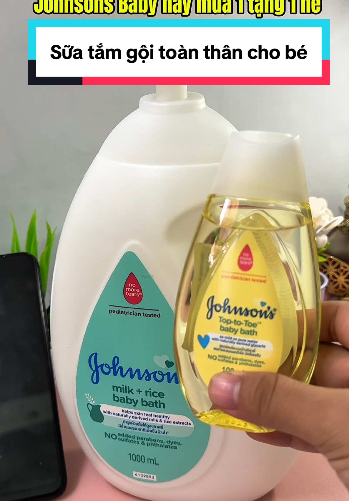 Sữa tắm gội toàn thân Johnsons baby cho bé #suatam #sữatắm #suatamchobe #johnsonsbaby #mevabe #mebimsua 