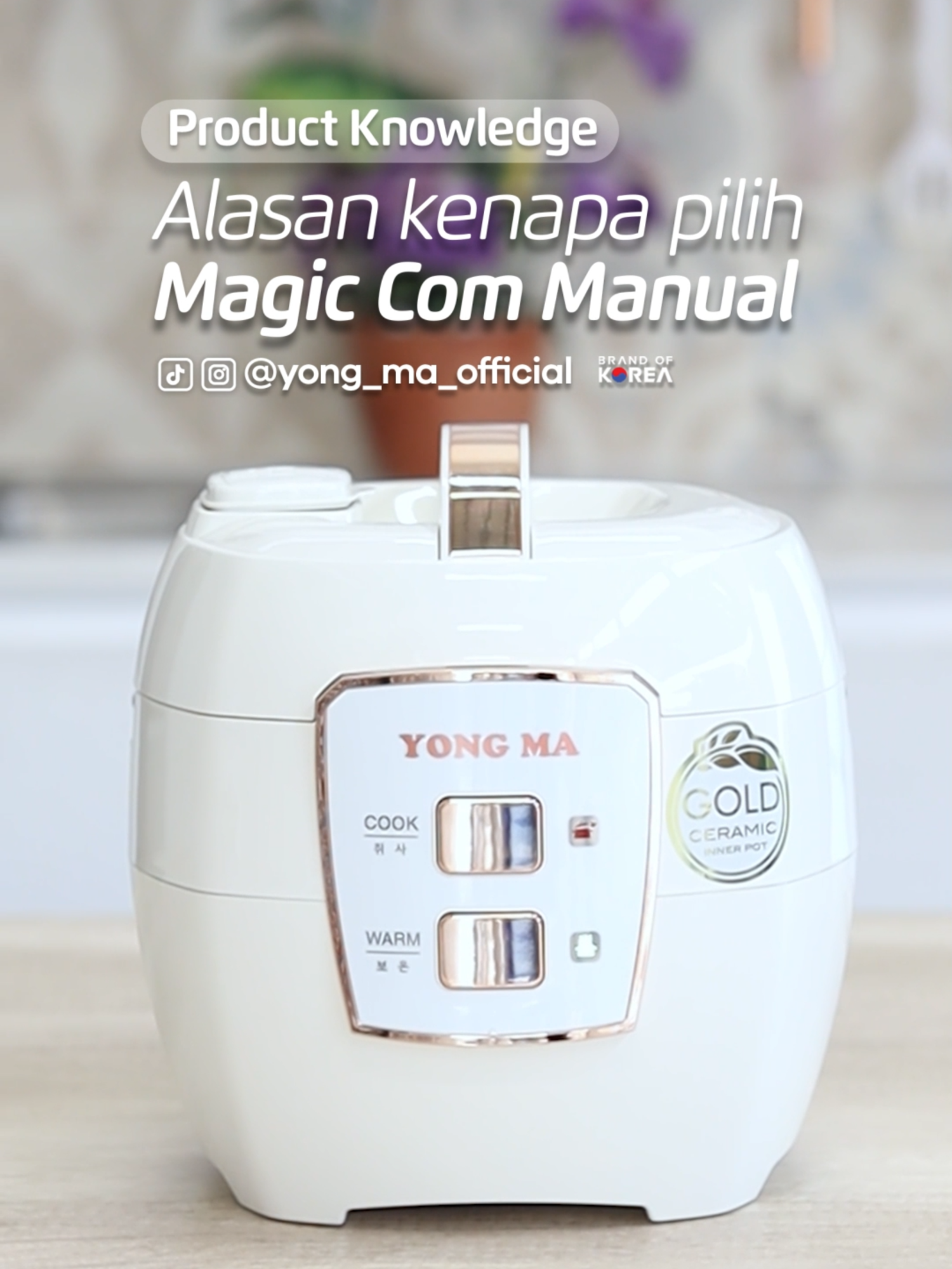 Masih bingung pilih Magic Com Manual? Ini alasannya kamu harus punya satu di rumah: ✅ Gampang dipakai, tinggal klik ✅ Sudah anti lengket ✅ Daya lebih hemat #MagicComManual #YONGMA #ricecooker #magiccom
