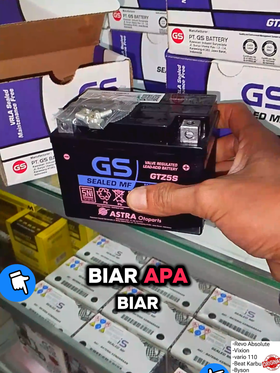 aki Gs Astra #akigsastra #akigsoriginal #akigsmurah #aki #akimotor #akihonda #akihondabeat 