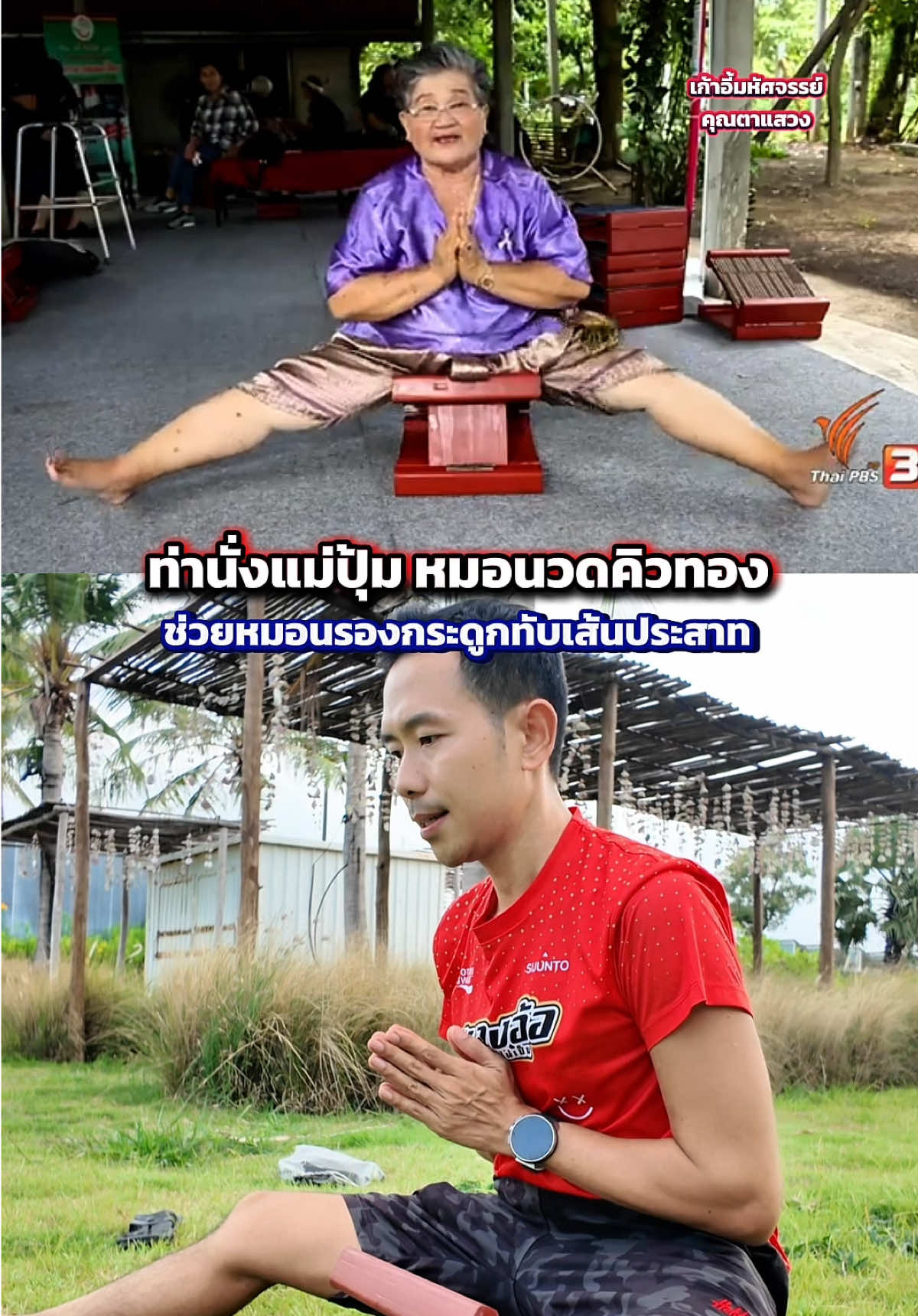 ท่านั่งแม่ปุ้มเด็ดจริง ช่วยเรื่องหมอนรองกระดูกทับเส้นประสาท เก้าอี้มหัศจรรย์คลายเส้นคุณตาแสวง ปรับได้ 2 ระดับ #ญะชวนวิ่ง #เก้าอี้มหัศจรรย์คุณตาแสวง #เก้าอี้มหัศจรรย์ #แก้ปวดเมื่อย #ttsร้านใหม่ลดแรง