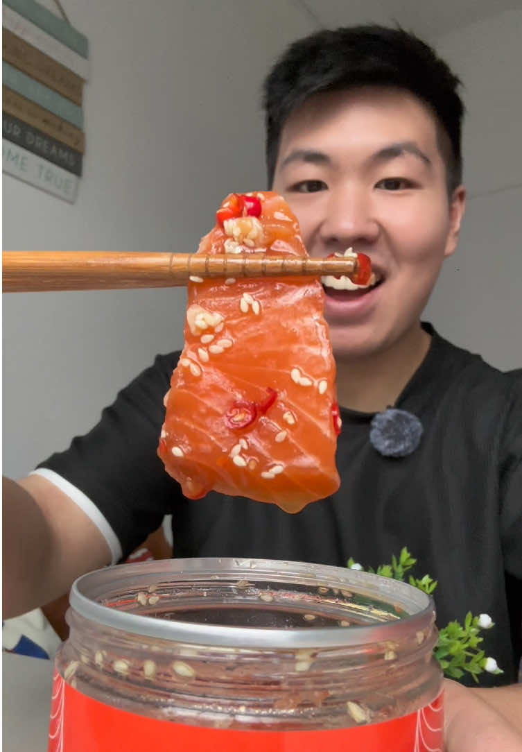 Marinated Salmon in a can with different flavors na super Umami, plus a NEW flavor made by John Choi 💙 I could eat this daily and not get tired!  Note: there was supposed to be a cho gochuchang sauce for the new flavor made by John Choi so will taste it in full next time (correction: his flavor is Korean style, not Japanese)  #winsfoodtrips #japanese #korean #marinatedsalmon #mukbang #asmr #salmon @DM @shoyuzukemnl on IG 