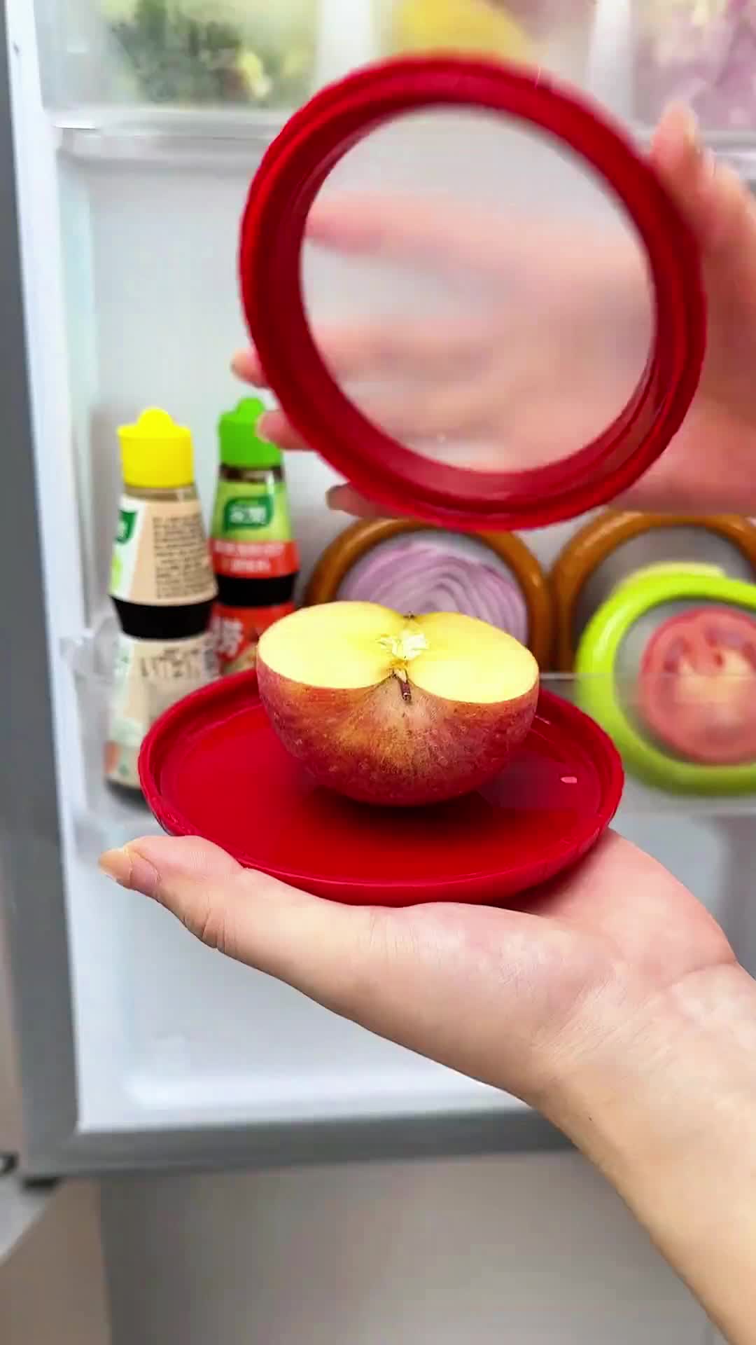 Seal cut fruits/veggies tightly - keeps them fresh longer! 