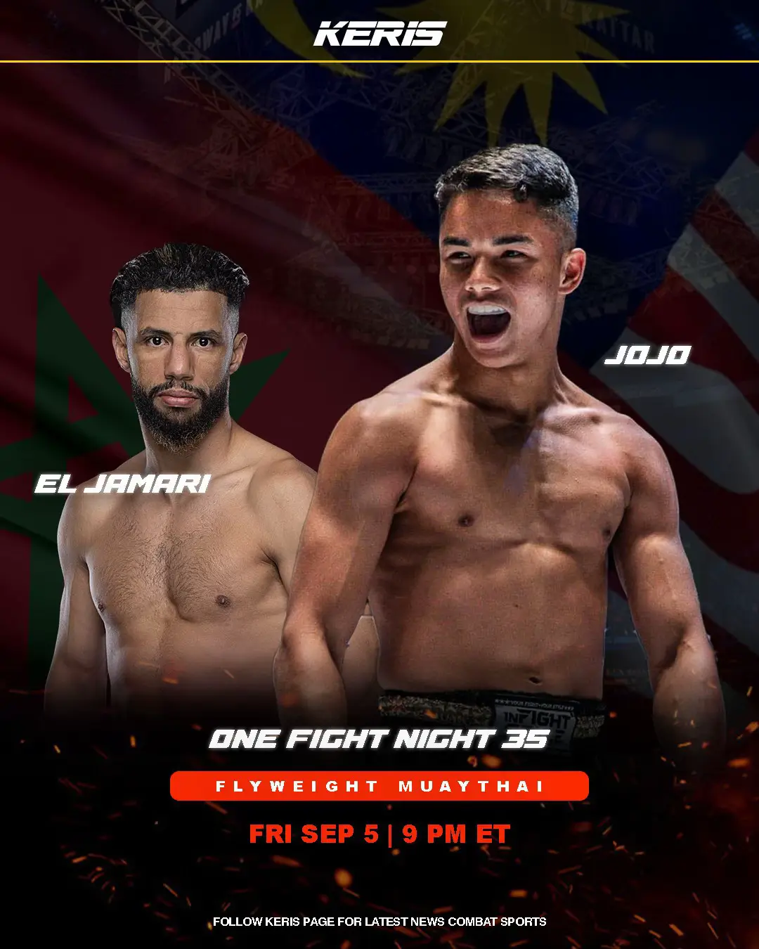 What’s up, Warriors! 🇲🇾🔥 This September, Johan “Jojo” Ghazali from Malaysia will step into the circle to face El Jamari from Morocco at ONE Fight Night 35! #johanghazali #kerispmds #onechampionship #muaythai #fyp 