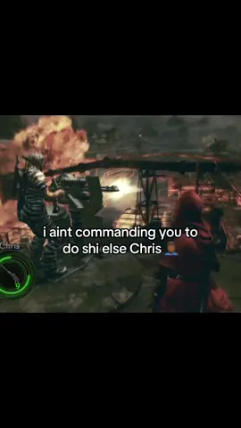 there was no enemy in sight. ONLY ONE and he missed and he got shot right after 🤦🏾‍♂️ imma keep yelling at him for that shi  #residentevil #residenteviltiktok #residentevil5 #sqintz #fypシ゚viral #viral 