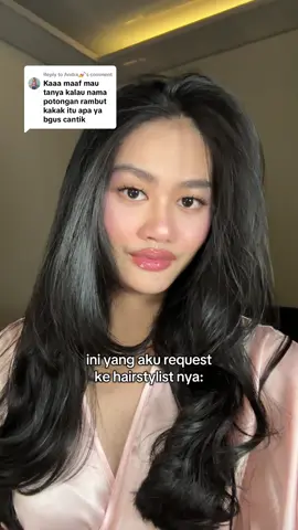 Replying to @Andra💅 bb! Ini yabg aku request supaya hasil rambut nya seperti ini, semoga membantu❤️