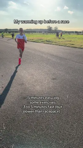 Starting with the jog 1 hour before the race, than doing some easy exercises to activate the body followed by 3 to 5 minutes fast, but easier than racepace😎🤝! This will help you to be race ready🚀 #bewegenoptiktok #hardlopen #warmingup #runner 