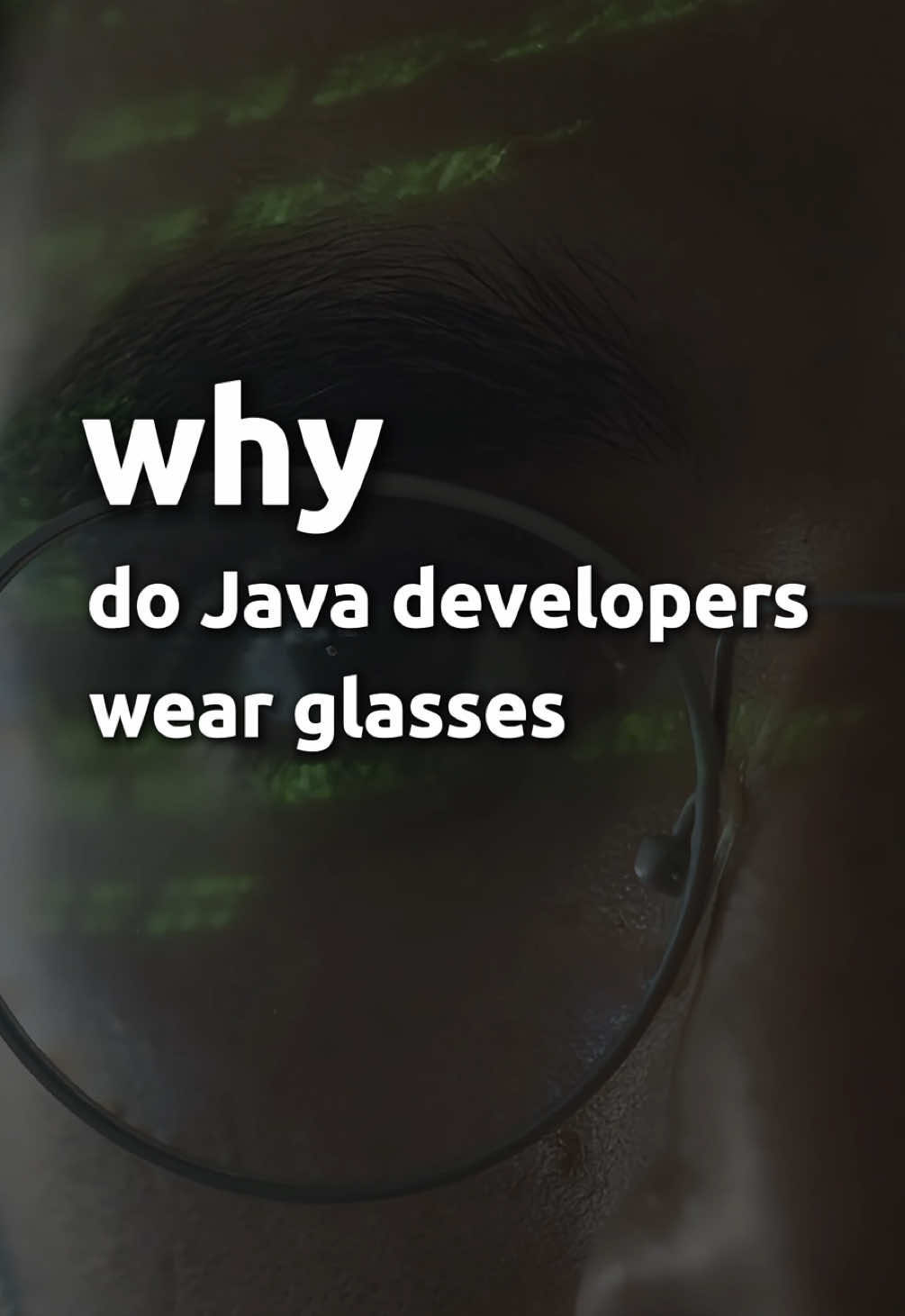 Why do Java developers wear glasses? 👓  #programming #developer #java #humor #coding  