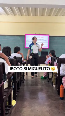 Iboto si Miguelito! Gagaling talaga 🤣 #teachtok  #EduTok  #miguelito  #ibotosimiguelito #tanggol  #batangquiapo #fyp  #fypシ  #cocomartin 