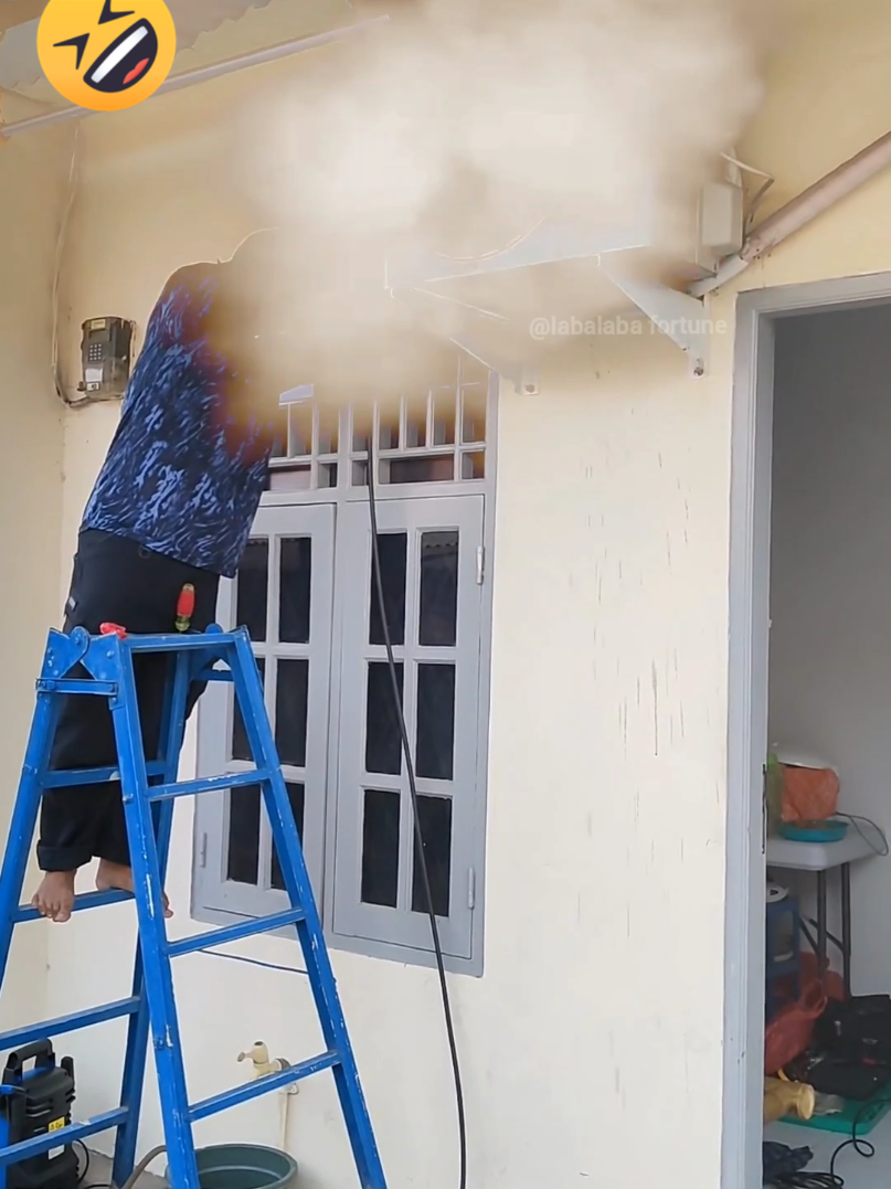 Servis AC atau Bakar Dupa?! #Serviceac #acngebul #asap
