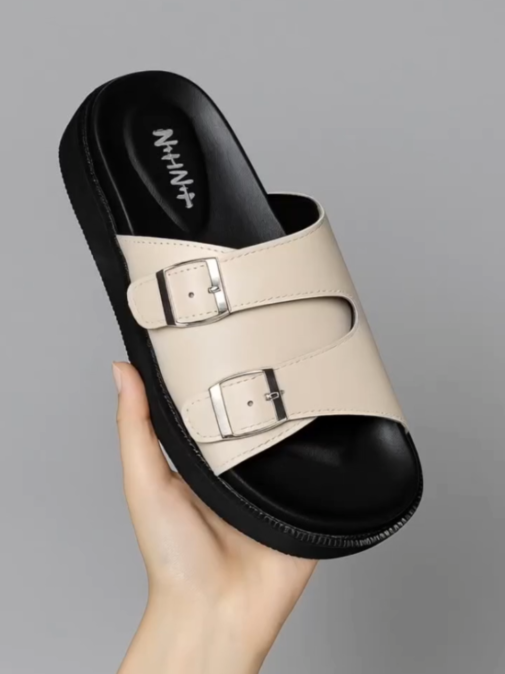 NakiNaka - Sandal platform wanita, sandal slop model gesper elegan, camila series #sandalwanita #sandalslopwanita #sandalplatform #nakinaka #belilokal #B 