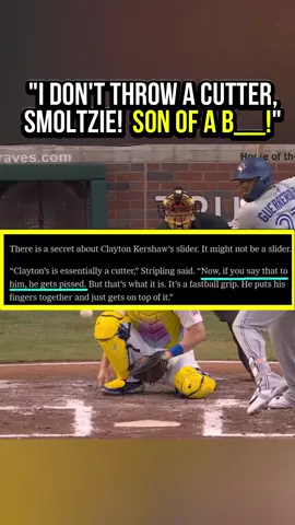 Kershaw has  always hated when people call his slider a cutter. And it showed during the All Star game. 🤣 #baseball #MLB #sports #pitchingninja 