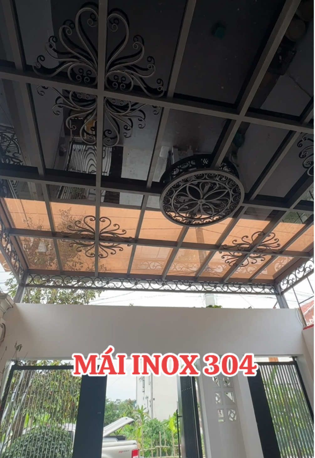 Mái nhựa inox#xuhuong #cokhi #nhadep #kinhnghiem #satmythuatihouse #ninhbinh 