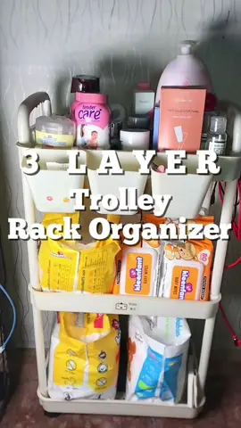 Ng dahil dito na organizerd ko na nga mga gamit ni Baby, pwede din to sa kitchen. #3layerorganizer #trolleyrack #rackorganizer #organizingtips #trolleyorganizer  #creatorsearchinsights 
