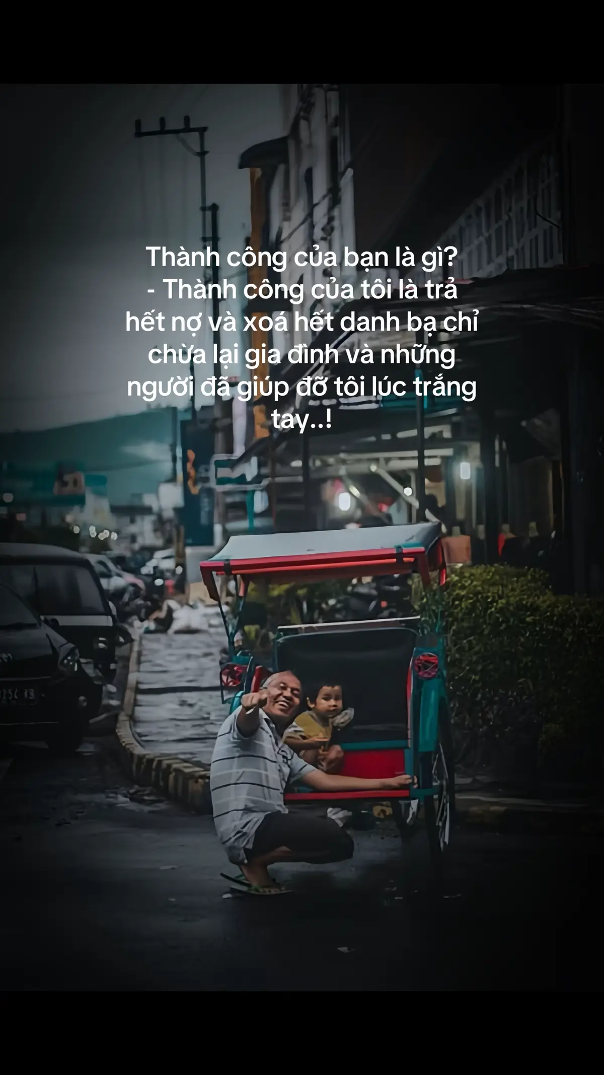 Thành công của bạn là gì? - Thành công của tôi là trả hết nợ và xoá hết danh bạ chỉ chừa lại gia đình và những người đã giúp đỡ tôi lúc trắng tay..!#trending #music #fypシ 