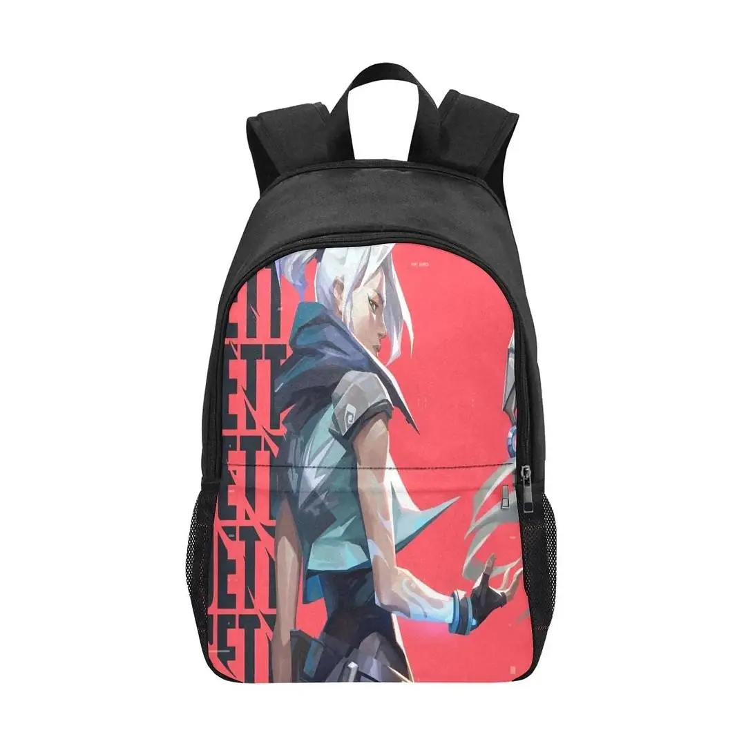 Jett Valorant backpack and Pokémon pack both flexing with side mesh vibes, while the Dragon Ball Z 3D LED light box just chills in the corner, glowing like it owns the room. New drops, no cap. #gaminggear #pokemonbackpack #valorantmerch #dragonballz #ledlightbox