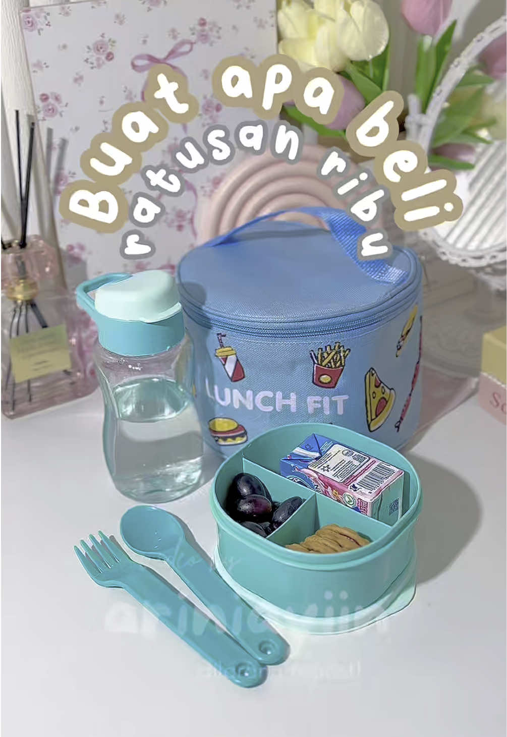 Ukurannya pas buat anak 👌🏻 #fypage #fyp #vt #tiktokviral #fypシ゚viral #lunchbox #lunchboxanak #kotakbekal #kotakbekalmurah #kotakbekalanak 