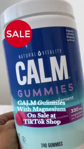 CALM Gummies With Magnesium on sale at TikTok Shop#magnesium #calmgummies #happyprettychic #creatorsearchinsights #healthsupplements 